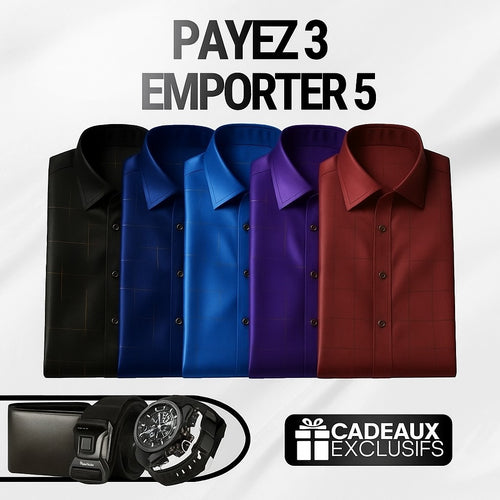 Chemises en Soie Glacée + Cadeaux Exclusifs